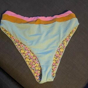 Maaji reversible high waisted floral bikini bottoms